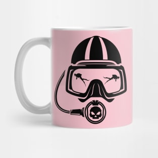 commercial diver graphic Mug